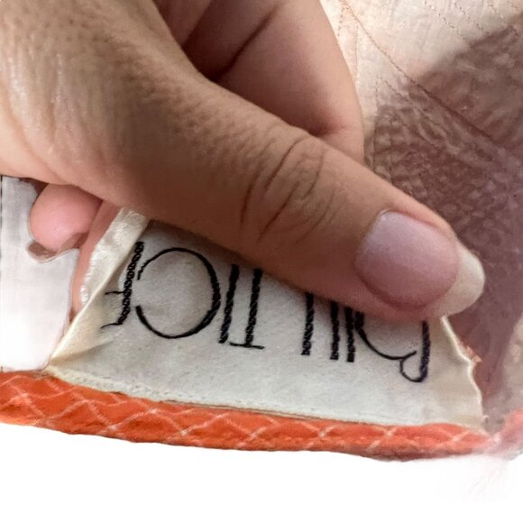 Vintage 70s Bill Tice Tan Multicolor Knee Length Halter Dress 8 - Picture 3 of 10